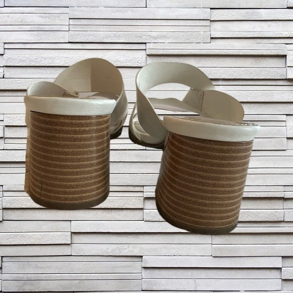 JUSTFAB White SlideOn Summer Shoes Sz. 11 - Picture 5 of 6